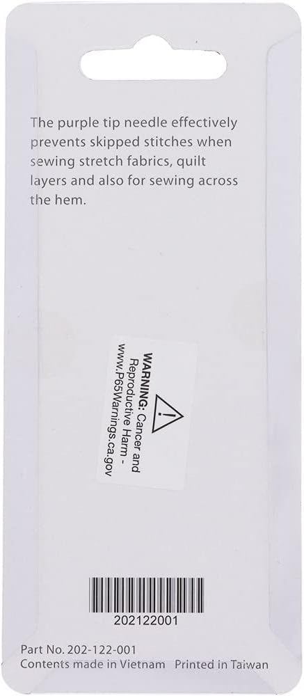 Janome Purple Tip Sewing Machine Needles Size 90/14