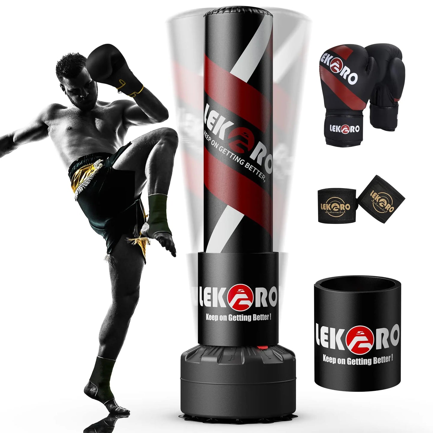Boxing Column Tower Boxing Sandbag Standing Boxing Tower Punching Bag