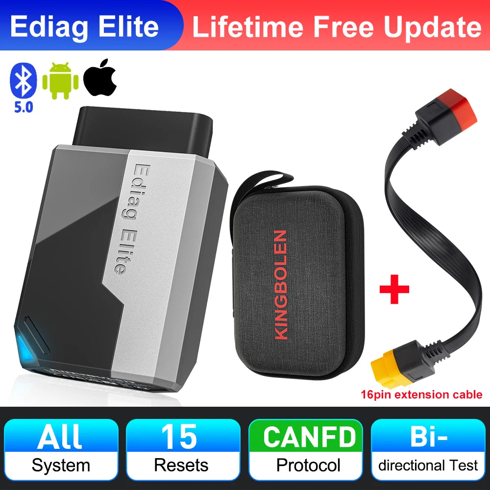 Car Diagnostic Tools All system 15 Resets Bi-directional Auto Scanner OBD2