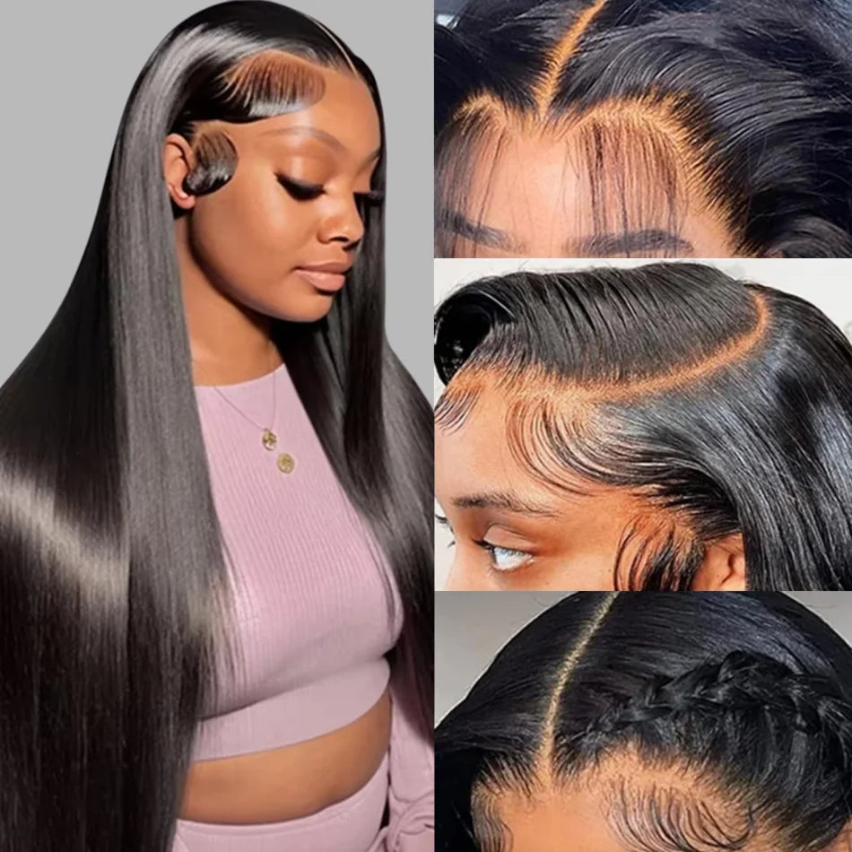 250 Density 13X6 Hd Lace Frontal Wig Deep Wave Human Hair Wigs 100%
