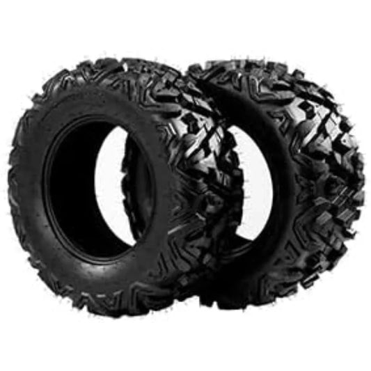 Complete Set of All Terrain ATV UTV4 Tires 25x8-12 Front & 25x10-12 Rear 6PR Tubeless