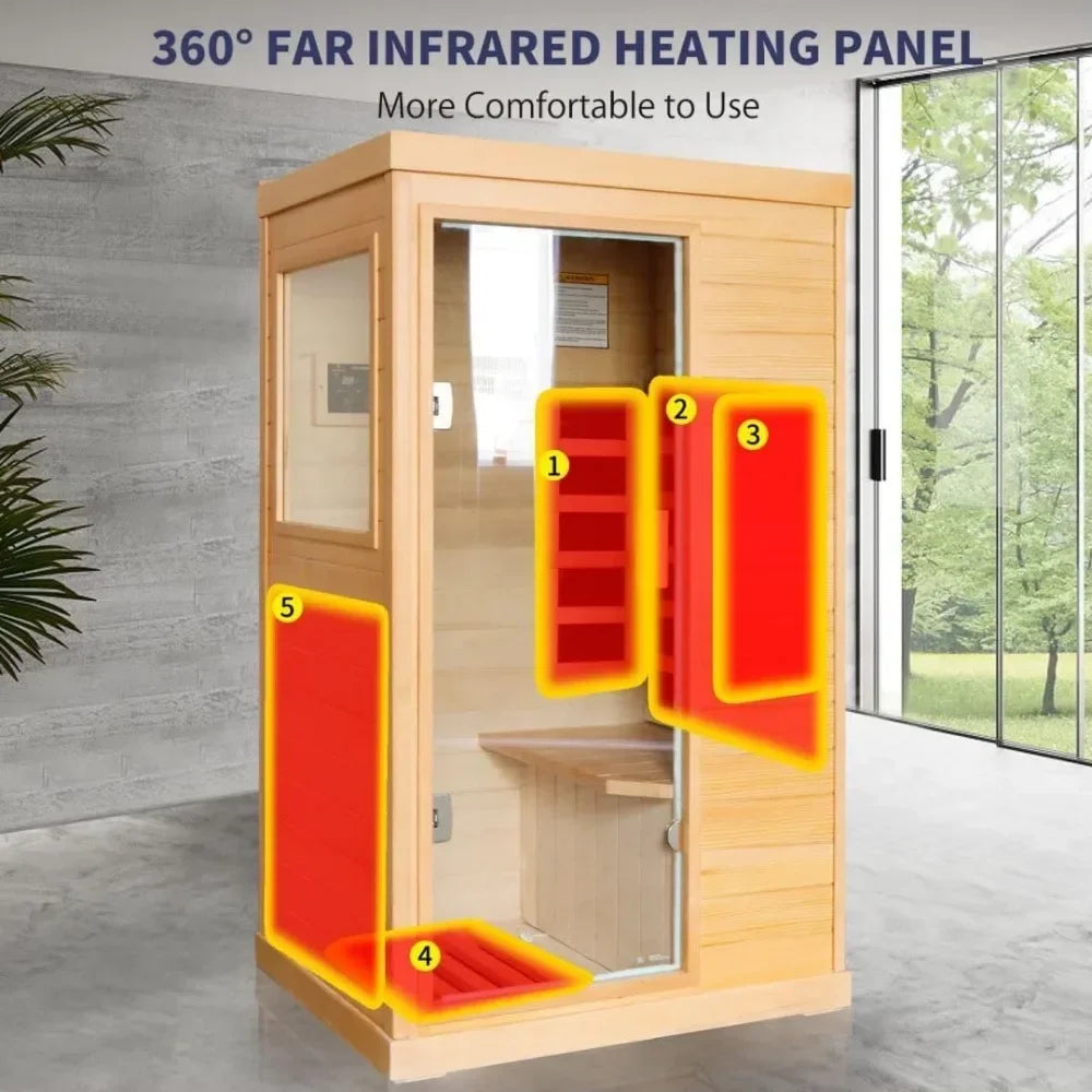 Far Infrared Sauna Home Saunas Room 800W/110V Low-EMF