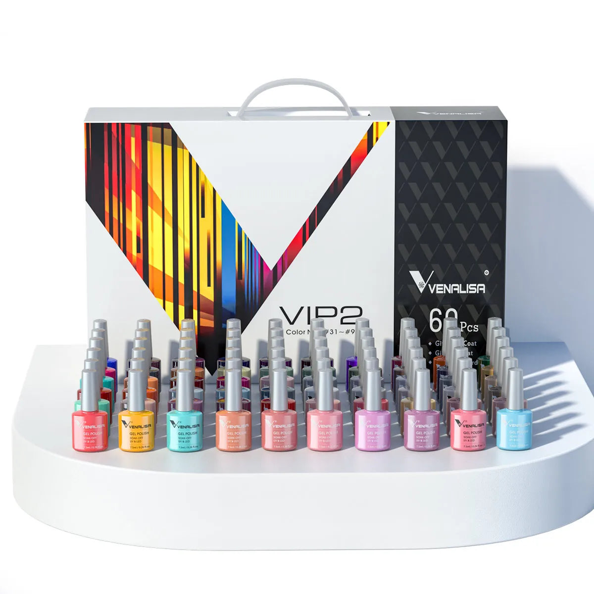 VIP5 Kit Nail Gel Polish HEMA FREE Full Coverage 36/60 Color Gel