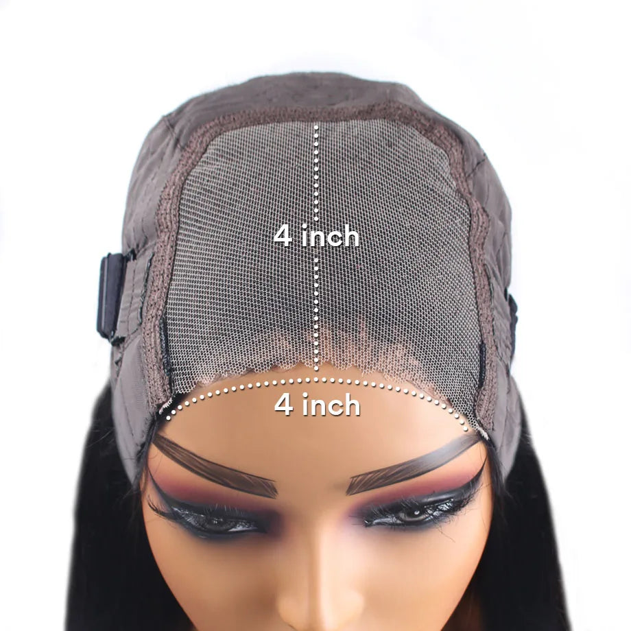 30 40 Inch Body Wave 5x5 Glue less Wigs Human Hair Wear and Go