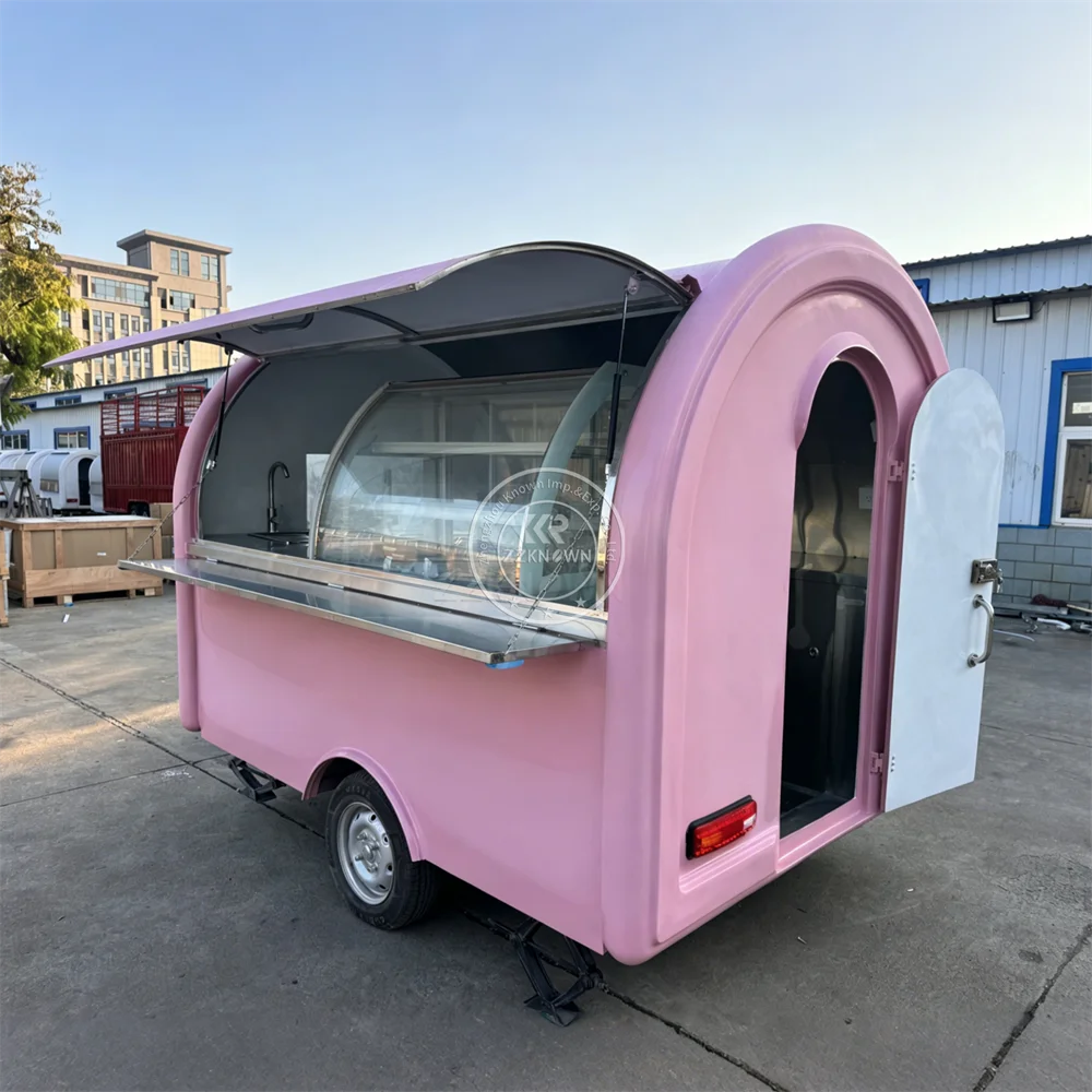 Street Mobile Food Truck Concession Catering Cart Snack BBQ Ice Cream Cart Coffee Pizza