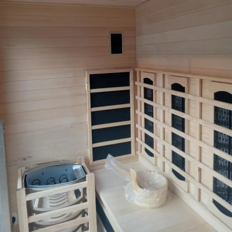3-4 Person Home Sauna Hybrid Far Infrared and Traditional Steam