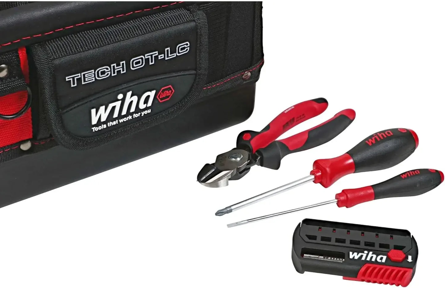 11 Piece Veto Red Stripe TECH OT-LC Open Tote Tool Kit