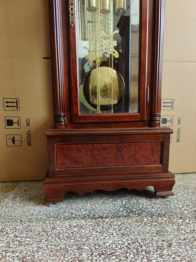 Eight-tone movement floor clock living room European mechanical floor clock Chinese retro pendulum clock