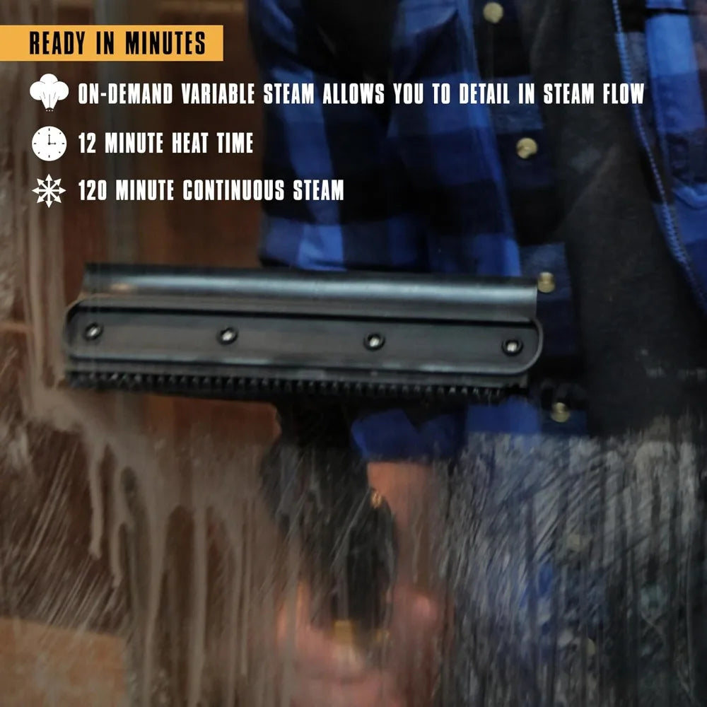 Deluxe Canister Steam Cleaner, 2-Hour Runtime, Chemical-Free, 23 Accessories