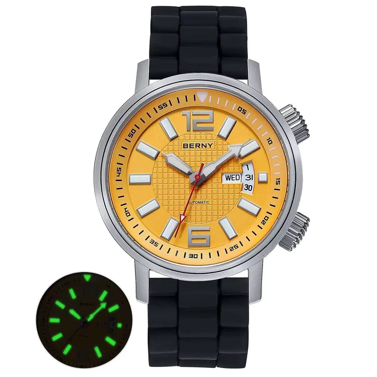 Diver Automatic Mechanical Watch for Men Super Luminous Waterproof Swimming Dive