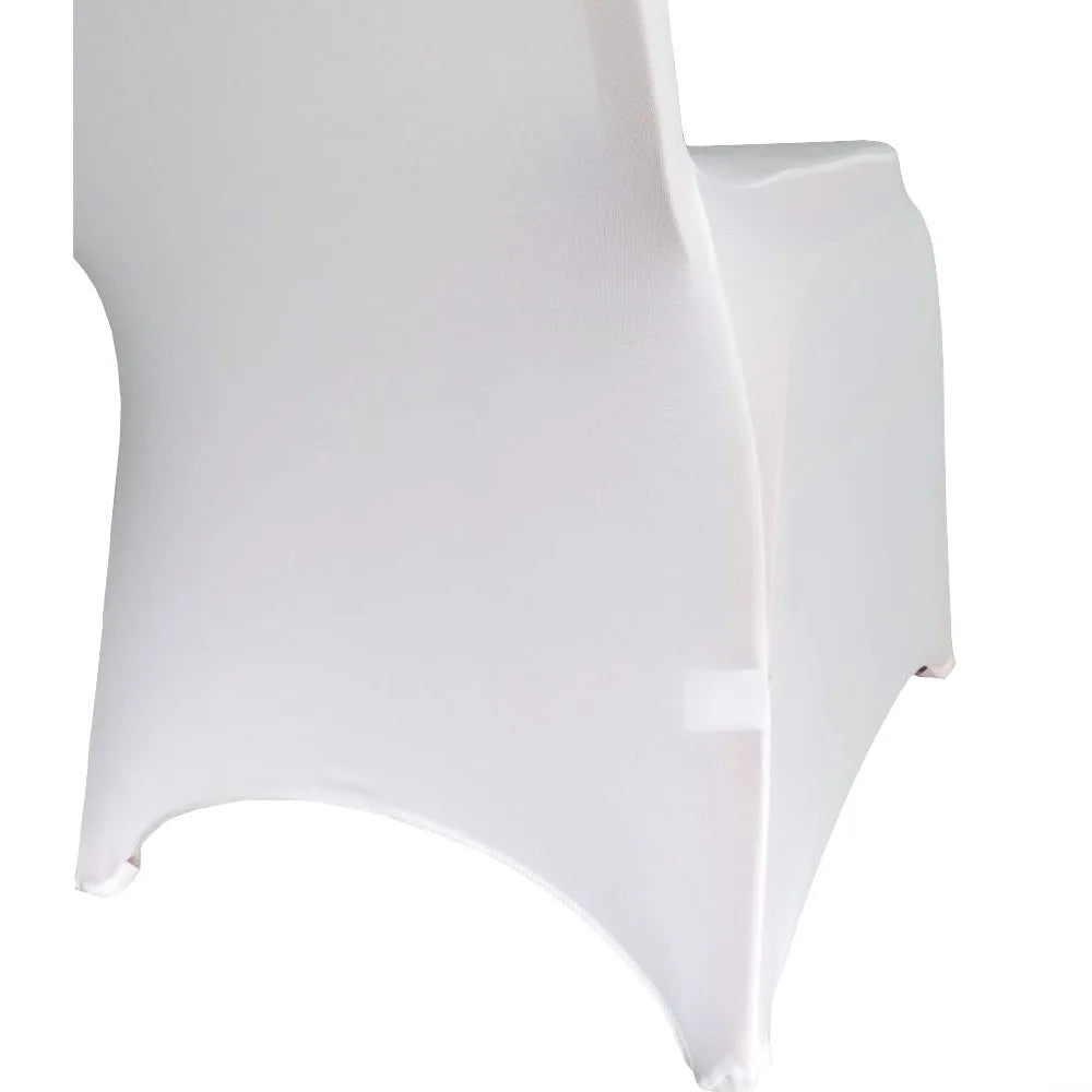 100pcs White Wedding Chair Cover Polyester Spandex