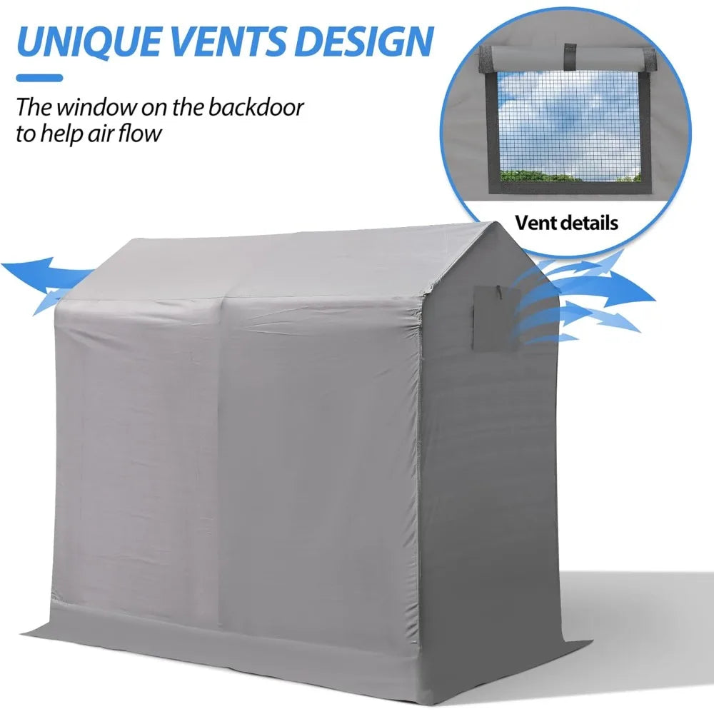 Outdoor Storage Shed 6 x 3Ft Heavy Duty Portable Storage Shelter