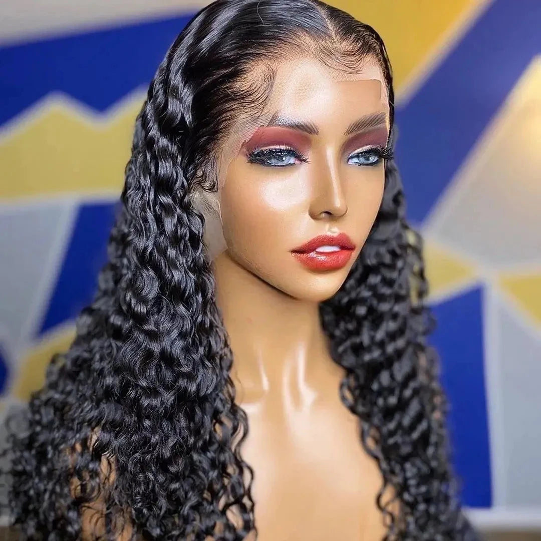 13x6 Hd Lace Frontal Wig 13x4 Curly Human Hair Wigs Water Wave Human Hair Wig