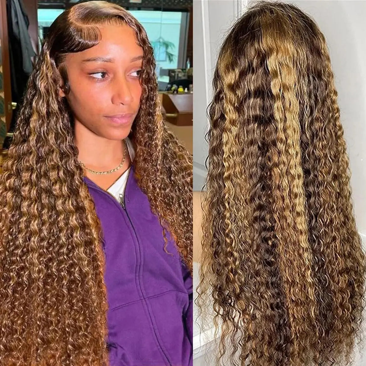 Deep Wave Lace Front Wigs 13x6 HD Transparent Lace Frontal Wigs Human Hair