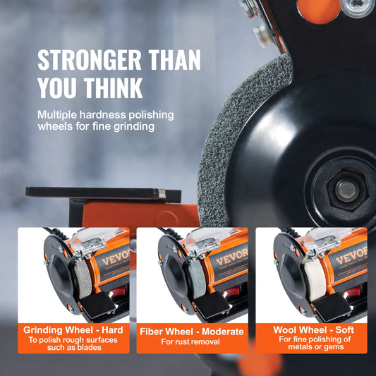 3in Jewelry Polisher Buffer Brushless Adjustable Speed Bench Grinder Polishing Machine