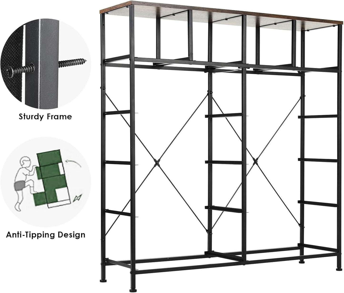 Dresser Storage Tower Organizer, Chest of Drawers 12 Fabric Drawers
