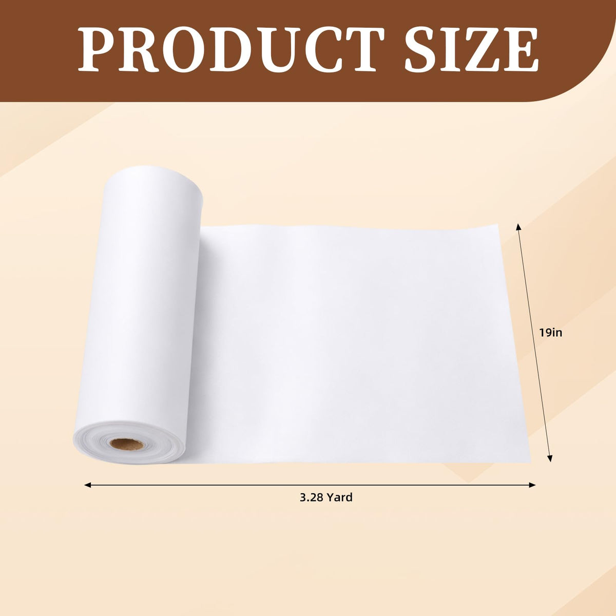BrightRow Double Sided Foam Interfacing Stabilizer,White,14'' X 4.36 yd