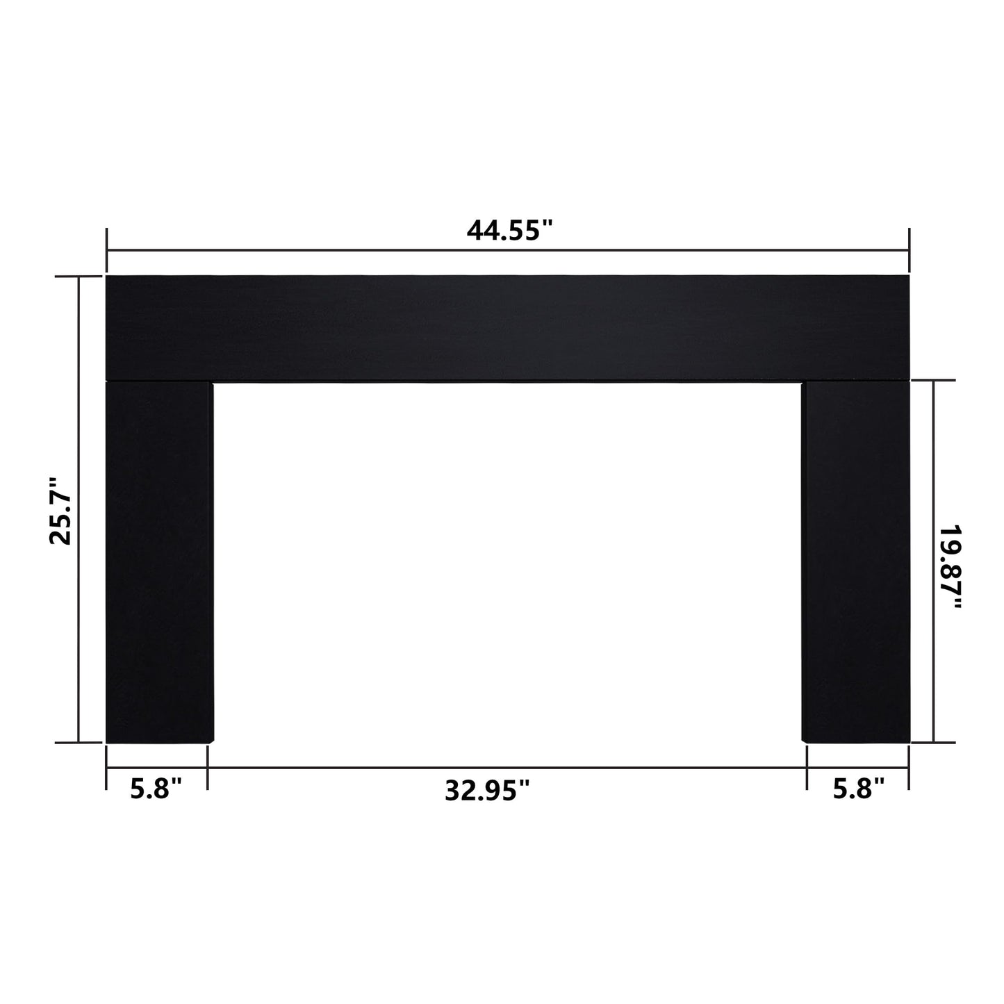 Valuxhome 40” W Electric Fireplace Insert with Log Speaker for Crackling Sound, 750W(Low)/1500W(high) for Heating, Independent Function for Heating and Changing Colors, Overheating Protection