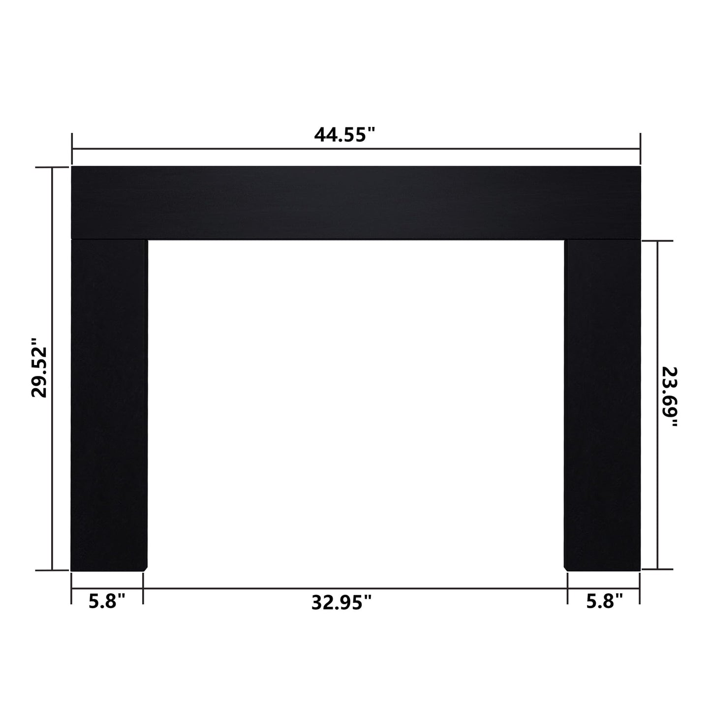 Valuxhome 40” W Electric Fireplace Insert with Log Speaker for Crackling Sound, 750W(Low)/1500W(high) for Heating, Independent Function for Heating and Changing Colors, Overheating Protection
