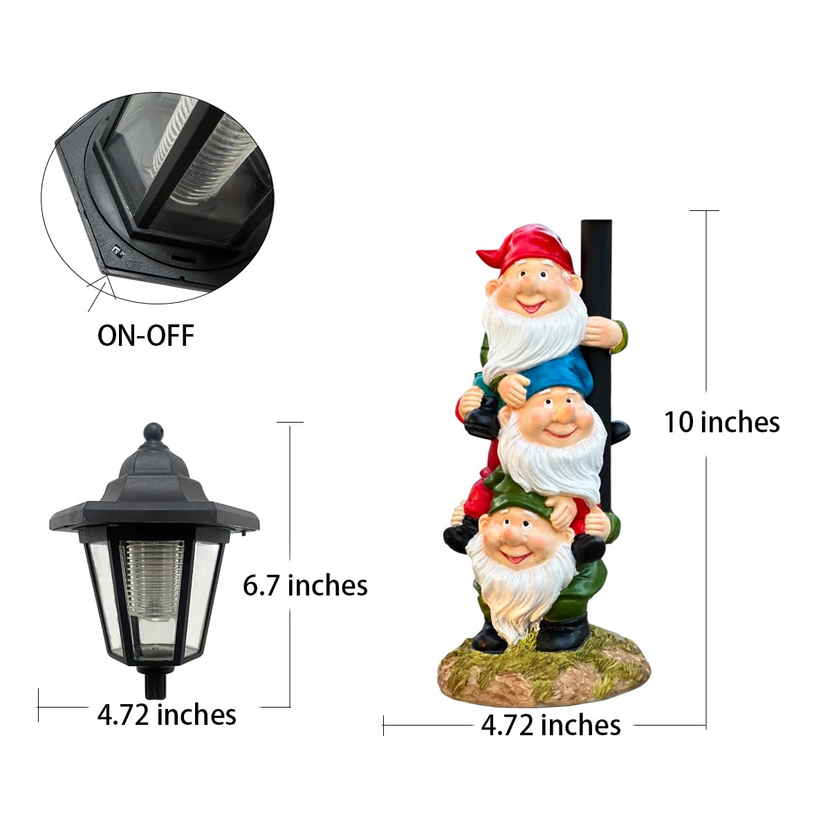 Solar Frog Garden Statue, Outside Frog Statue Gift - Outdoor Solar Garden Figurines Decorative Art Housewarming Gift Suitable for Balcony, Courtyard, and Lawn Decor