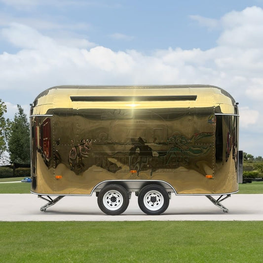 Food Trailer for Sale, Fully Equipped Mobile Kitchen Trailer, Food Truck Trailer for Street Vendors, Festivals, Catering, Coffee and Snack Business