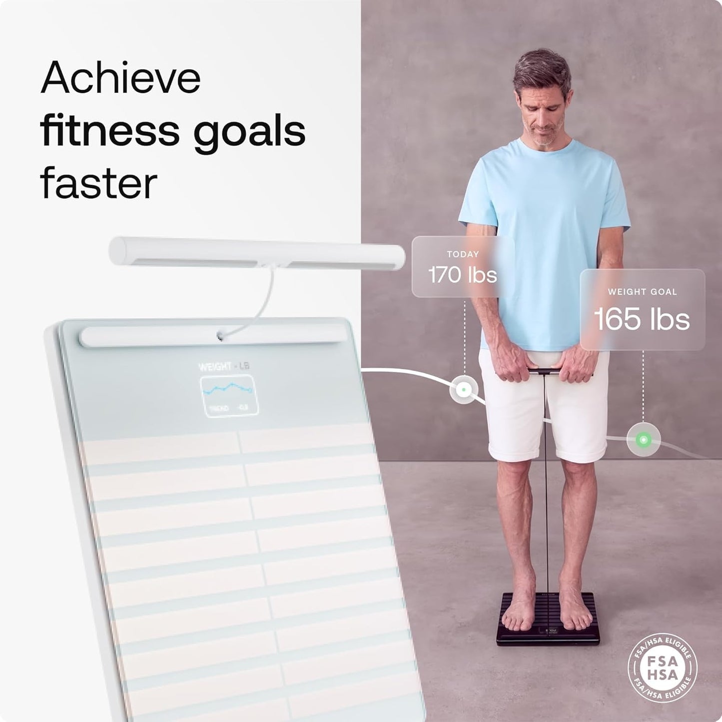 WITHINGS Body Scan - Smart Scale, Segmental Body Composition, ECG, Black