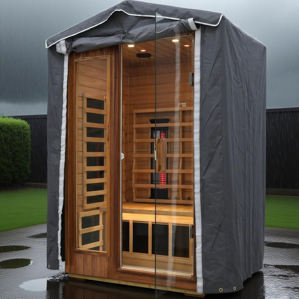 LTCCDSS Full Spectrum Outdoor Sauna 4 Person, Far Infrared, Low EMF, Chromotherapy & Bluetooth