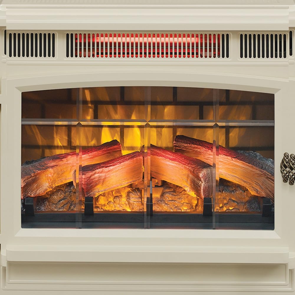 duraflame Freestanding Electric Fireplace Stove Heater with 3D Flame Effect for 1,000 Sq. Ft, Bronze