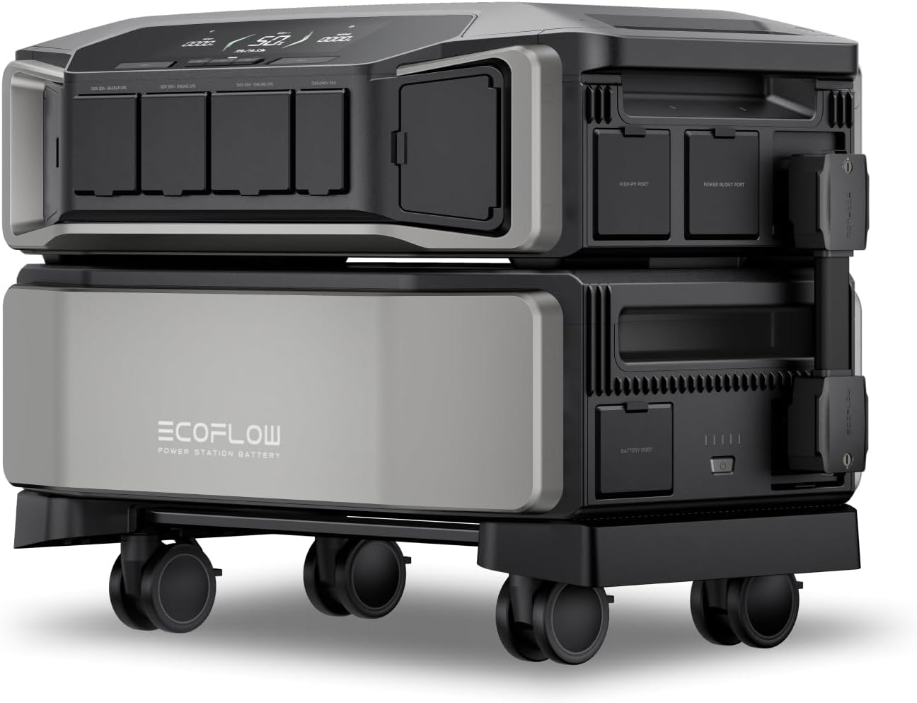 EF ECOFLOW DELTA Pro Ultra 6144Wh Power Station, 120/240V 7200W AC Output | Lifepo4 Home Battery Backup Expandable to 90kWh, 2H to Full Charge, Solar Generator for Home Use, Emergency, Camping, RV