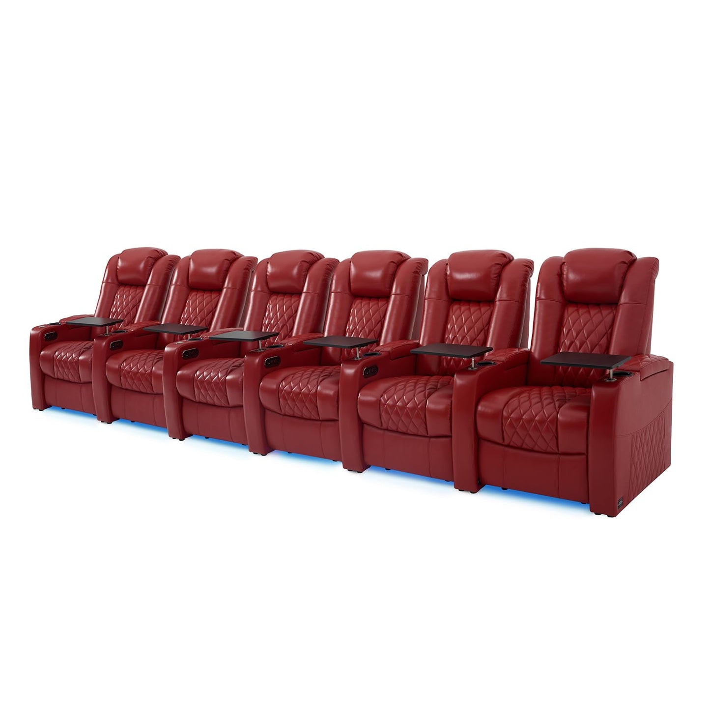 comfiroom Top-Grain Leather Home Theater Seating, Dual-Motor Power Recliner | Classic Series Black Zero Gravity Motorized Theater Chair with USB-C Charging, Adjustable Headrest, Tray Table, Row of 1
