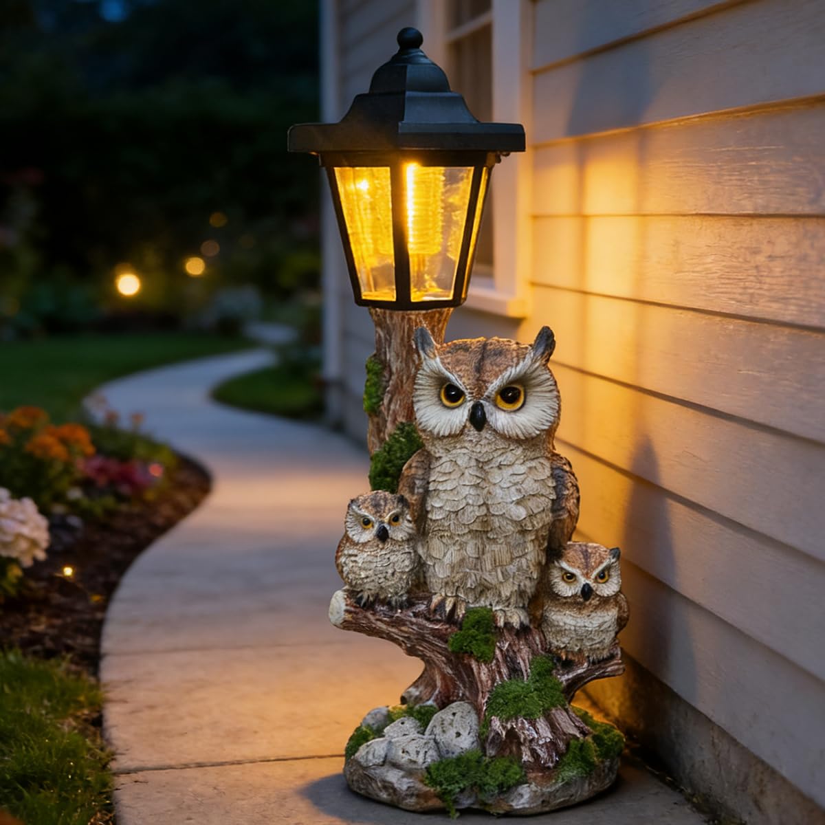 Solar Frog Garden Statue, Outside Frog Statue Gift - Outdoor Solar Garden Figurines Decorative Art Housewarming Gift Suitable for Balcony, Courtyard, and Lawn Decor