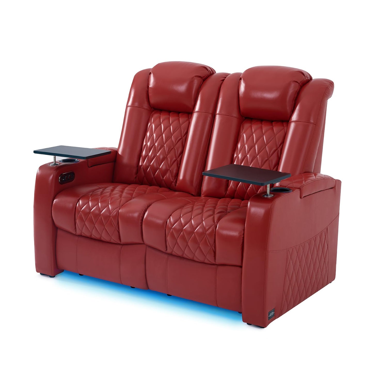 comfiroom Top-Grain Leather Home Theater Seating, Dual-Motor Power Recliner | Classic Series Black Zero Gravity Motorized Theater Chair with USB-C Charging, Adjustable Headrest, Tray Table, Row of 1