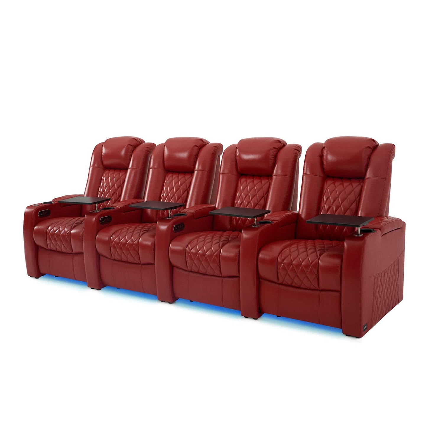 comfiroom Top-Grain Leather Home Theater Seating, Dual-Motor Power Recliner | Classic Series Black Zero Gravity Motorized Theater Chair with USB-C Charging, Adjustable Headrest, Tray Table, Row of 1