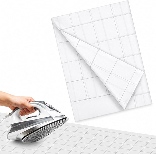 Fusible Interfacing for Sewing 2.5 Inch Grid Iron on Interfacing, White