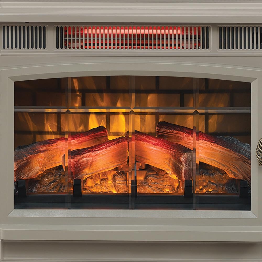 duraflame Freestanding Electric Fireplace Stove Heater with 3D Flame Effect for 1,000 Sq. Ft, Bronze