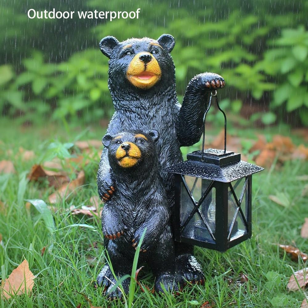 Solar Frog Garden Statue, Outside Frog Statue Gift - Outdoor Solar Garden Figurines Decorative Art Housewarming Gift Suitable for Balcony, Courtyard, and Lawn Decor
