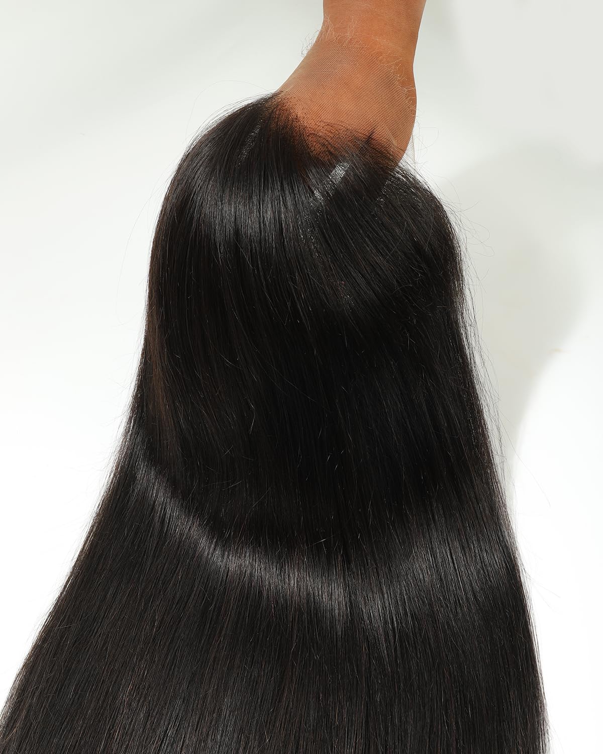 BEEOS 360 Drawstring SKINLIKE Real HD Lace Frontal Wig Straight 30 Inch | 250% Density Remy Human Hair Wig for Women,Pre-Plucked Natural Hairline,Bleached Knots,Perfect for High Ponytail and Updo Bun