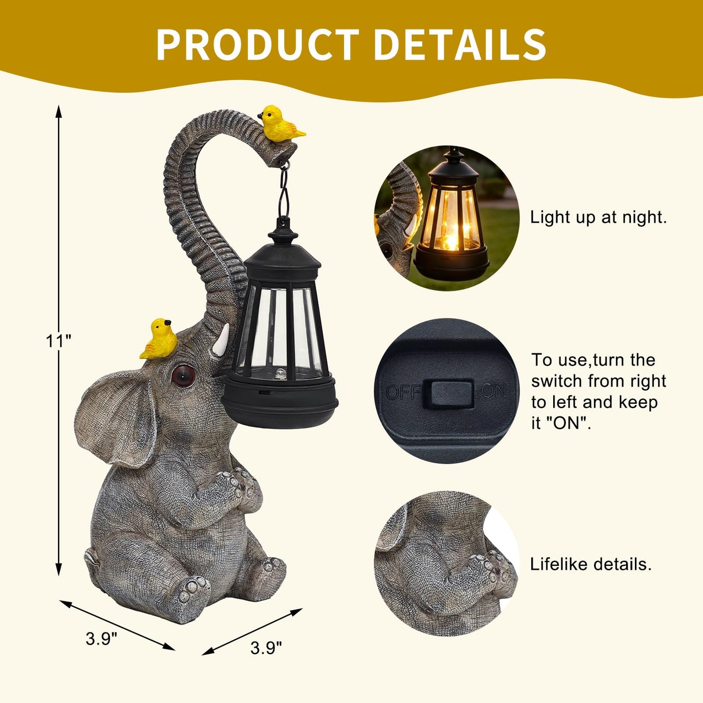 Solar Frog with Umbrella Statue - LED Solar Powered Garden Decor, Auto On/Off Waterproof Resin Outdoor Sculpture for Patio, Yard, Pond, Unique Gardening Gifts for Women & Mom