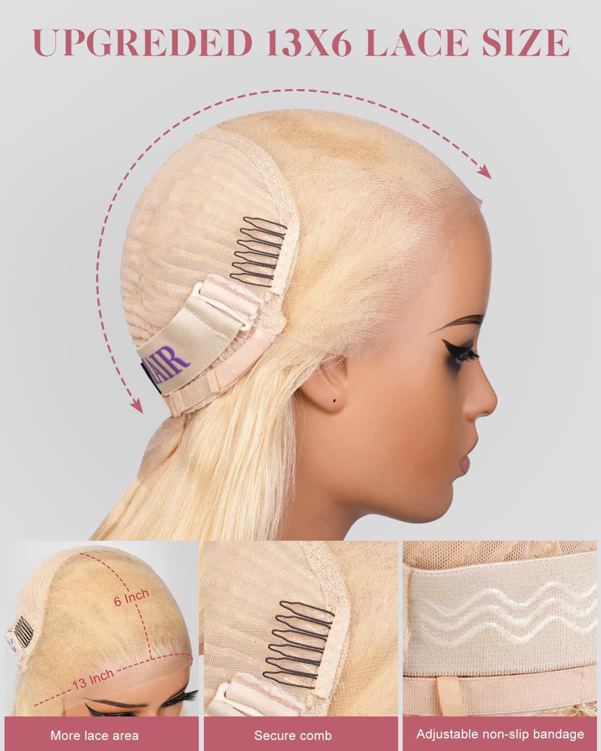 Alididi Ash Blonde Bob Wig Human Hair 13x6 Hd Lace Frontal Short Straight Lace Front Bob Wigs For Women Human Hair Pre Plucked 180% Density 10 Inch