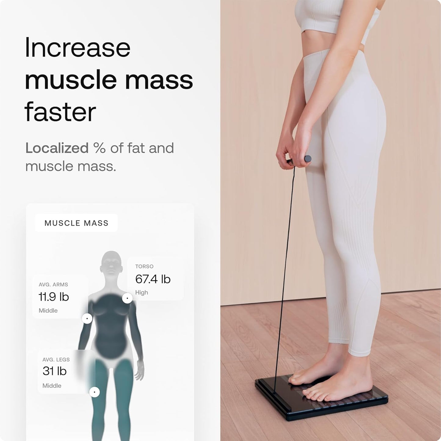 WITHINGS Body Scan - Smart Scale, Segmental Body Composition, ECG, Black