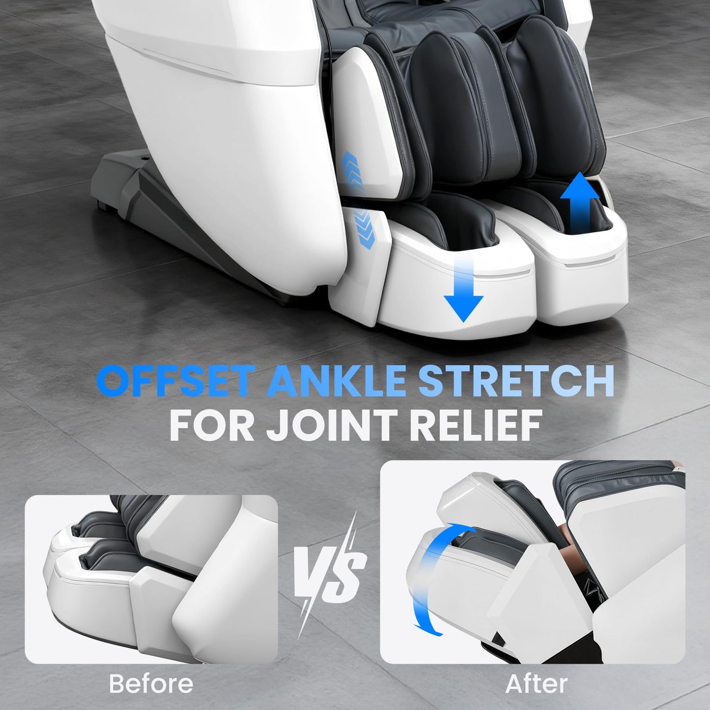 4D Massage Chair Full Body with Space Walk & Ankle Stretch, 2026 Zero Gravity 55“ SL-Track Shiatsu Massage Chair Recliner, Electric Calfrest Extension & Foot Rollers, AI Voice Control S002 Black