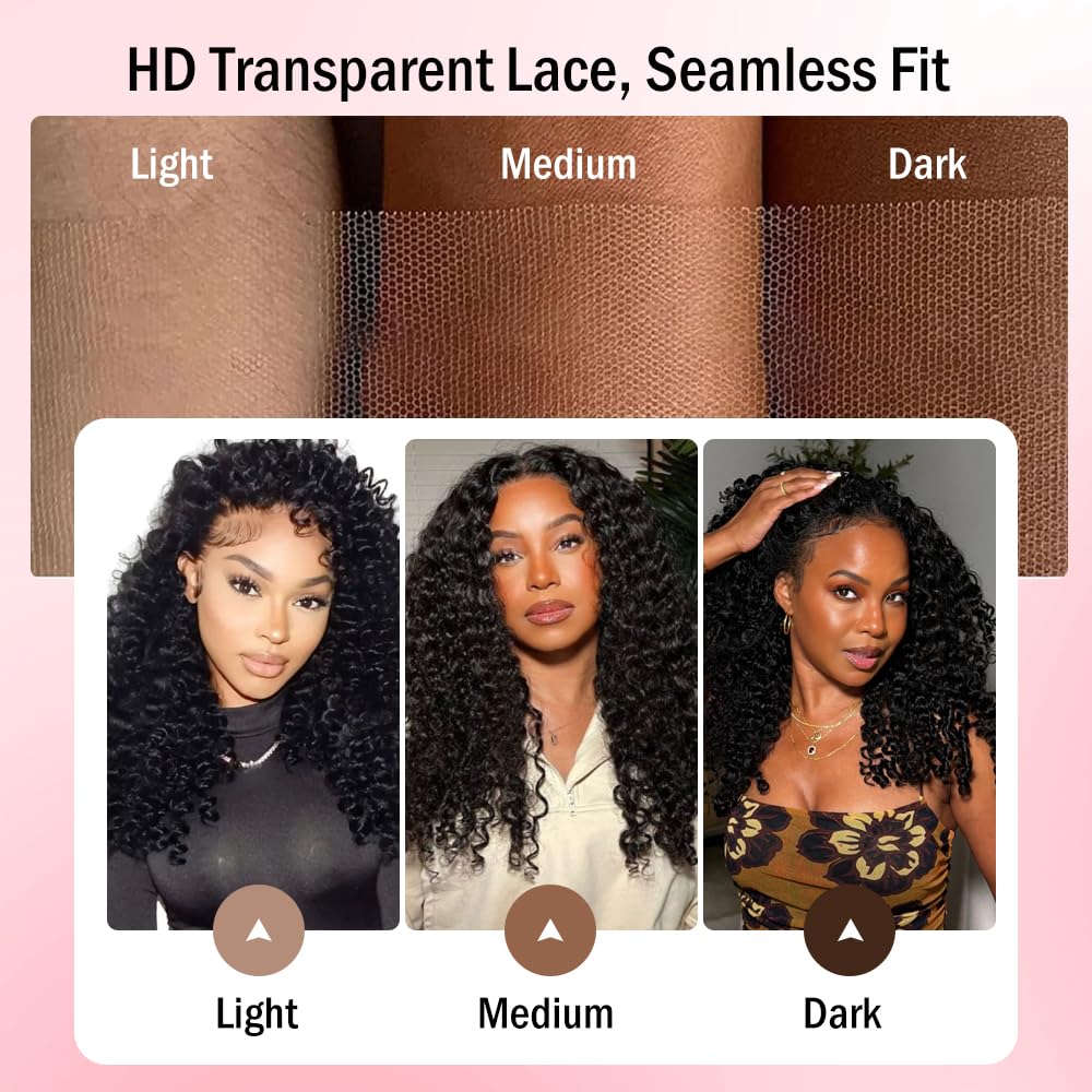 PERISMODA 13x6 Full Lace Frontal Burmese Curly Wig Human Hair 200 Density HD Transparent Lace Frontal Wigs Human Hair with Spiral Curly Ends 15A Virgin Human Hair for Women 28 Inch