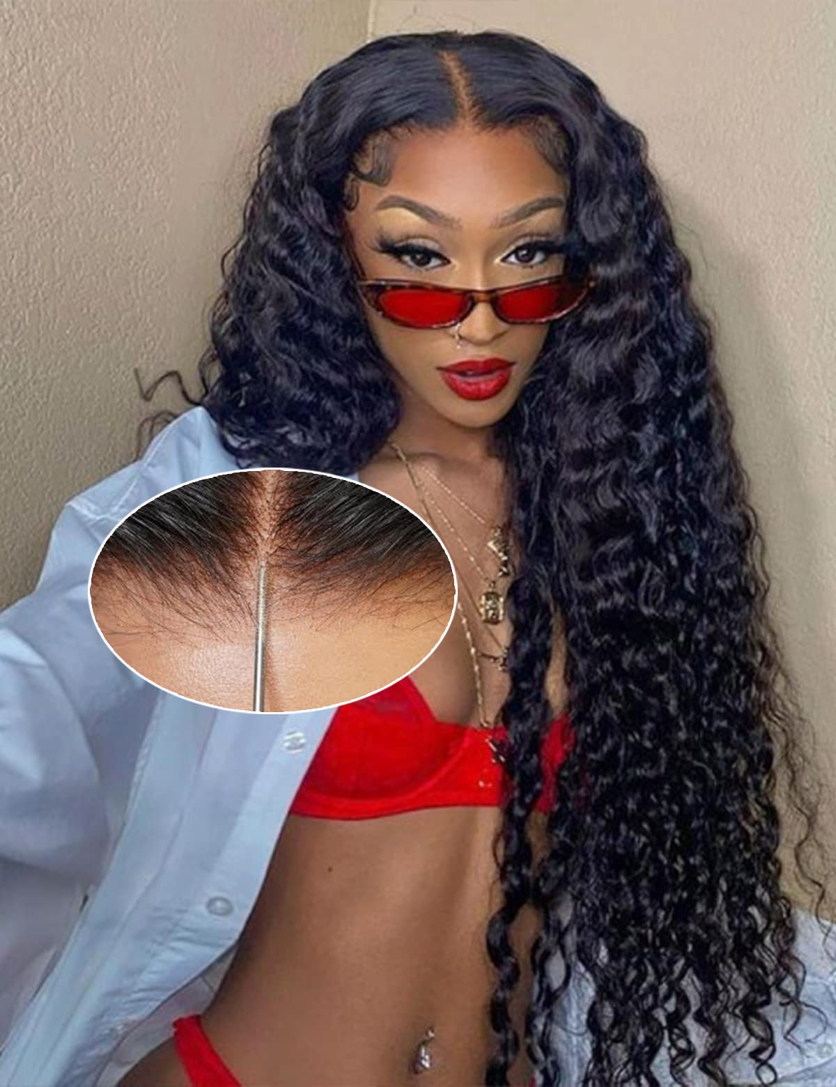 14 Inch Highlight Blonde Wear and Go Glueless Curly Bob Wig Human Hair Pre Plucked, Glueless Pre cut HD Lace Front Wigs Human Hair,Water Wave No Glue wigs, Natural Hairline for Women 200% Density