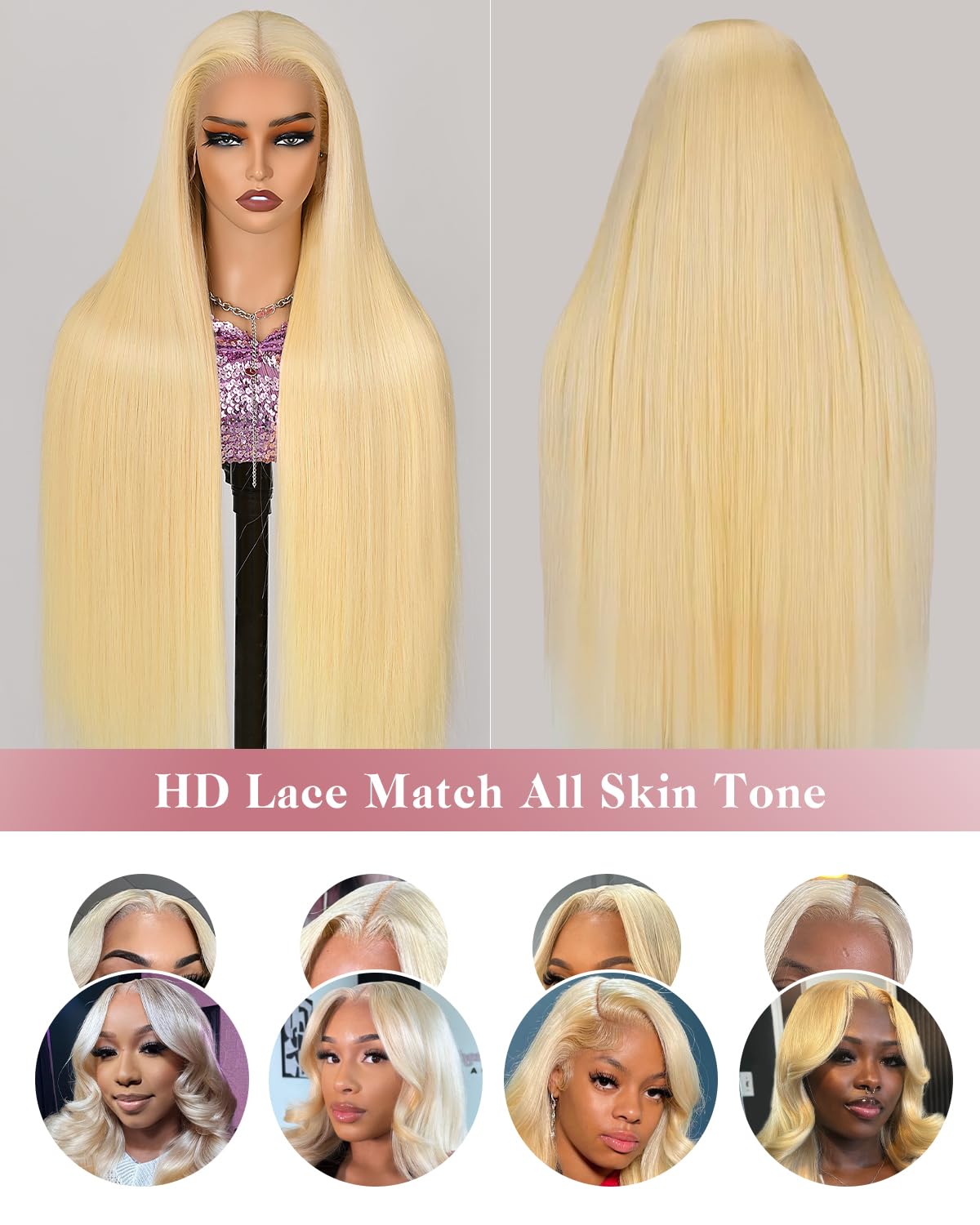 Alididi Ash Blonde Bob Wig Human Hair 13x6 Hd Lace Frontal Short Straight Lace Front Bob Wigs For Women Human Hair Pre Plucked 180% Density 10 Inch