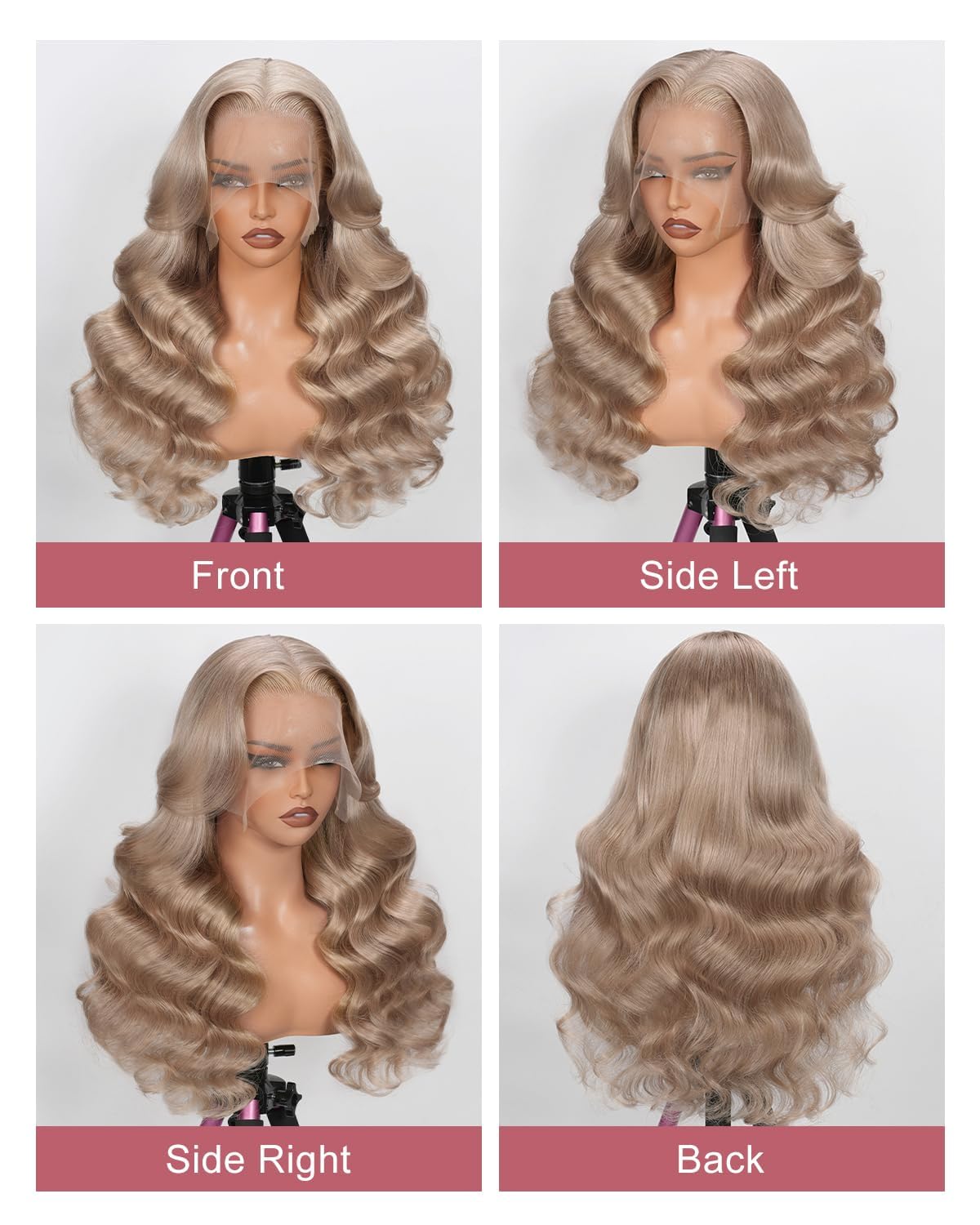 Alididi Ash Blonde Bob Wig Human Hair 13x6 Hd Lace Frontal Short Straight Lace Front Bob Wigs For Women Human Hair Pre Plucked 180% Density 10 Inch