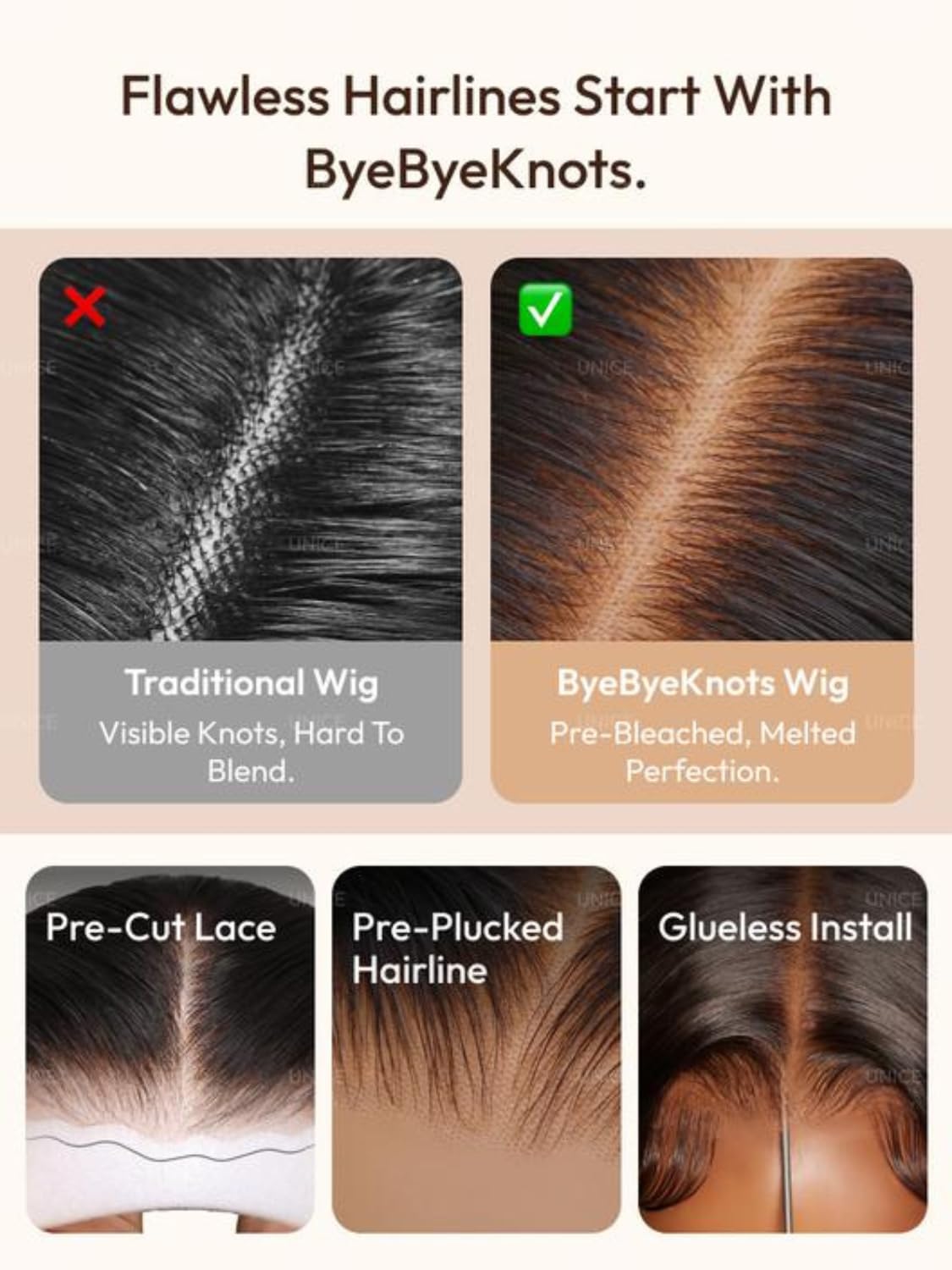 Nadula 13x4 HD Ombre Brown Wavy Bob Drawstring Wig Human Hair with Blonde Face Framing Layers Bangs,Pre Everything Glueless No Slip Wig Pre Plucked Ready to Wear Short Highlight Wavy Bob Wig 10inch