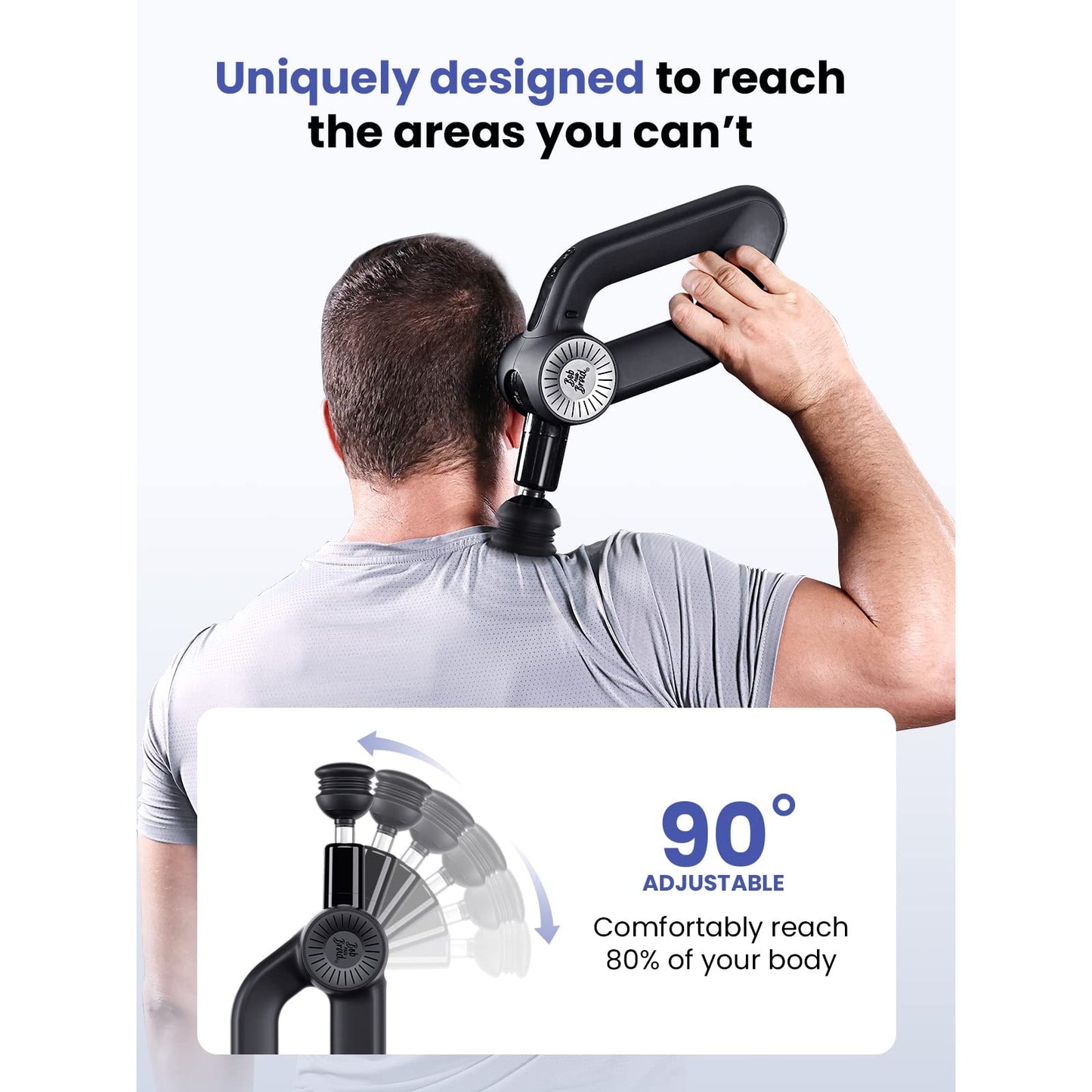 BOB AND BRAD D6 Pro Max+ Massage Gun with Heat and Cold, Powerful Deep Tissue Percussion Massager with 16mm Amplitude, Professional Muscle Massager Gun for Athletes, Quiet Electric Handheld Massager