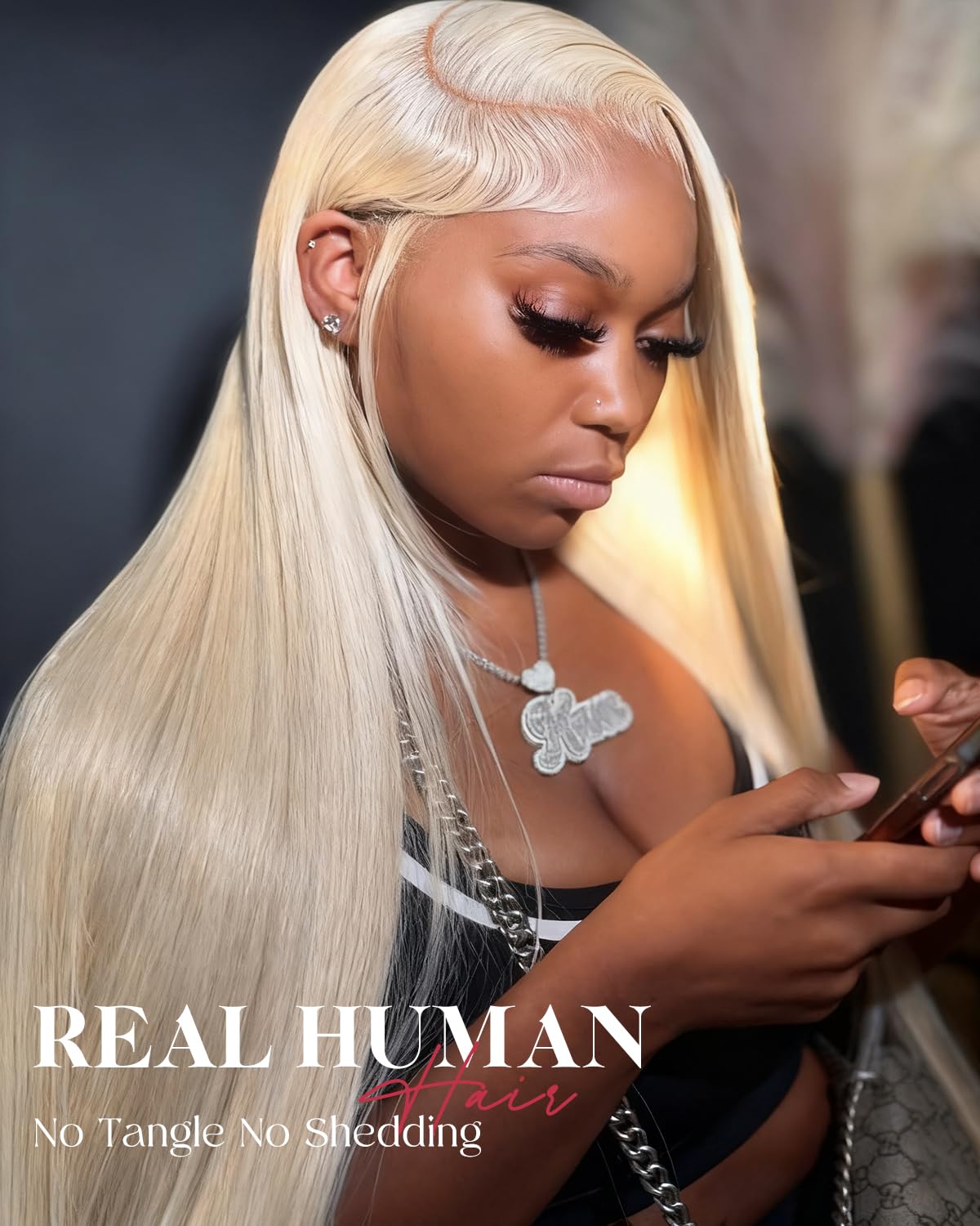 Alididi Ash Blonde Bob Wig Human Hair 13x6 Hd Lace Frontal Short Straight Lace Front Bob Wigs For Women Human Hair Pre Plucked 180% Density 10 Inch
