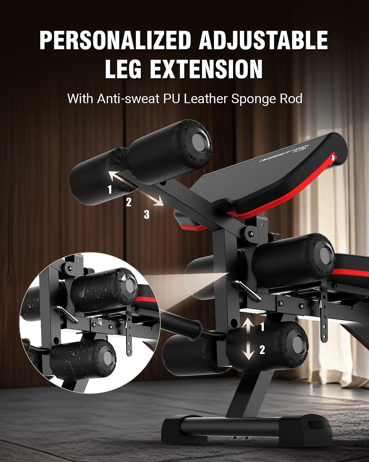 Adjustable Weight Bench, Bench1000 MAX Heavy Duty Workout Bench Press with Leg Extension and Preacher Pad for Home Gym Strength Training, Flat Incline Decline Sit Up Bench
