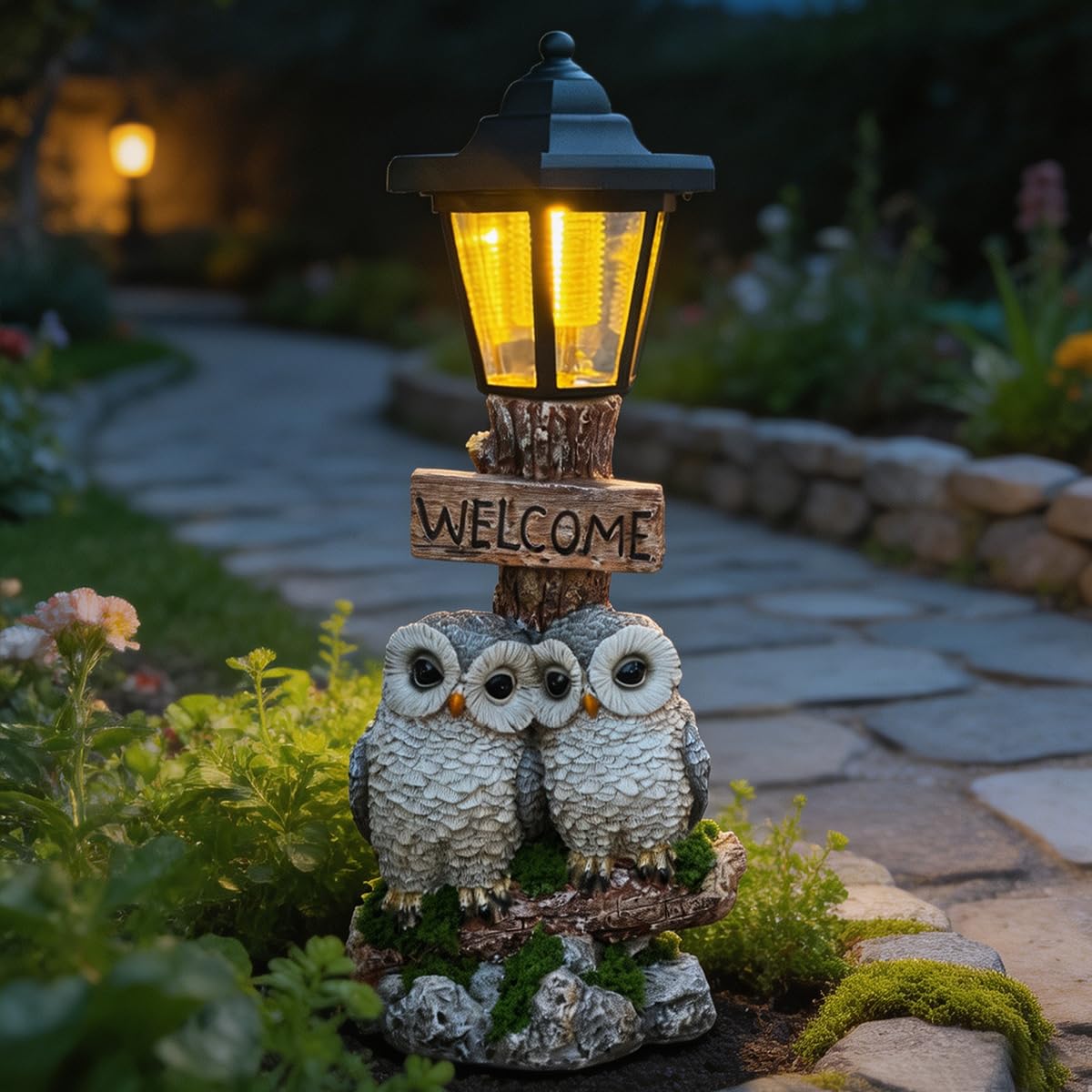 Solar Frog Garden Statue, Outside Frog Statue Gift - Outdoor Solar Garden Figurines Decorative Art Housewarming Gift Suitable for Balcony, Courtyard, and Lawn Decor